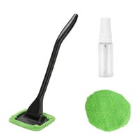 XINDELL Window Windshield Cleaning Tool Microfiber Cloth Car Cleanser Brush with Detachable Handle Auto Inside Glass Wiper Interior Accessories Car Cleaning Kit
