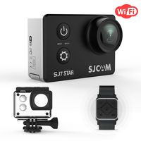 SJCAM SJ7 Star 4K WiFi Camera Action Camera 16MP Gyro Image stabilization with 166 Wide-Angel Touch Screen WiFi Sports Camera Supports External Microphone, Included Remote Wrist Watch