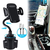 bokilino Car Cup Holder Phone Mount, Universal Adjustable Gooseneck Cup Holder Cradle Car Mount for Cell Phone iPhone 11 Pro/11 Pro Max/11/X/Xs/Xs Max/8/8Plus,Samsung,Huawei,LG, Sony, Nokia (Black)