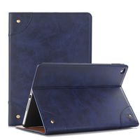 Case for 2017 New iPad, Vacio Premium Leather Screen Protective Luxury Book Style Folio Case with Multi-Angle Viewing Stand Book Cover for 2017 New iPad -Blue