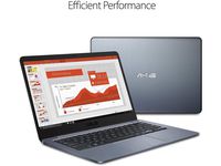 Asus R420MA-DS06-BL 14.0 inch Intel Celeron N4000 1.1GHz/ 4GB DDR4/ 64GB eMMC/ USB3.0/ Windows 10 HOMES Notebook (Star Grey)/ Thin and Portable Laptop (Renewed)