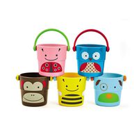 Skip Hop Zoo Stack and Pour Buckets, Rinse Cups, Multi