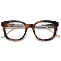 SOJOS Classic Square Blue Light Blocking Glasses Retro Computer Eyeglass SJ5060 with Tortoise Frame/Anti-blue Light Lens