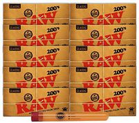 RAW King Size Slim 200 (10 Pack, 2000 Papers) with XL Rolling Paper Depot KewlTube