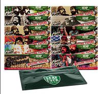 Cheech and Chong 1 1/4 Hemp Rolling Papers (12 Packs) with Leaf Lock Gear Smell Proof Pouch