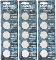 15 Genuine Loopacell CR2330 3v Lithium 2330 Coin Batteries Freshly Packed by Loopacell
