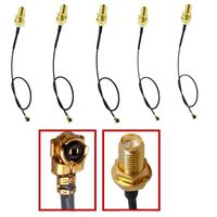RF U.FL (IPEX/IPX) Mini PCI to RP-SMA Female Pigtail Antenna WiFi Coaxial Low Loss Cable, Length 6" /15Centimeter,Pack of 5, Lsgoodcare