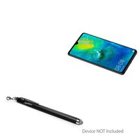 Huawei Mate 20 X Stylus Pen, BoxWave [EverTouch Capacitive Stylus] Fiber Tip Capacitive Stylus Pen for Huawei Mate 20 X - Jet Black