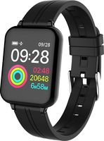 HelloPet Smart Bracelet B57 1.3 Inch Colorful Screen IP67 Waterproof Fitness Tracker Sports Smart Watch for Android/iOS with Heart Rate Monitor Blood Pressure Functions (Black2)