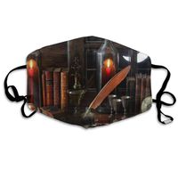 YUIOP Glass Lights Still Life Vintage Printed Mask Neutral Mask for Men and Women Polyester Dust-Proof Breathable Mask