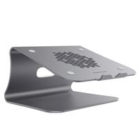 Bestand Laptop Stand - Ergonomic Aluminum Ventilated Desktop Stand for MacBook [Honeycomb Version] Mount, Holder for Apple MacBook Air, MacBook Pro, All Notebooks, Grey (Patented)