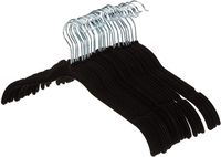 AmazonBasics Velvet Clothing Hangers - 30-Pack, Black