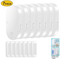 Door Window Alarm 7pack Wireless Burglar Alarm 130DB Loud Pool Door Alert for Home Kids Saftey 4Alarm Modes Magnetic Sensor for Garage Business Hotel Apartment Office RV
