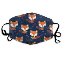 Autumn Fox Dust Mask,Washable and Reusable Cleaning Gardening Outdoor Activities Warm Windproof Mask