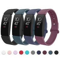 Recoppa Compatible with Fitbit Inspire HR Bands, Adjustable Sports Soft Replacement Wristbands Compatible with Fitbit Inspire/Inspire HR/Ace2 for Women Men Small Large