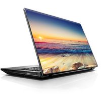 15 15.6 inch Laptop Notebook Skin Vinyl Sticker Cover Decal Fits 13.3" 14" 15.6" 16" HP Lenovo Apple Mac Dell Compaq Asus Acer/Beach Tide Water Rocks Sunset
