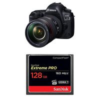 Canon EOS 5D Mark IV Full Frame Digital SLR Camera with EF 24-105mm f/4L IS II USM Lens Kit with 128GB CompactFlash Memory Card