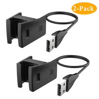 CAVN 2-Pack Charger Cable Compatible with Fitbit Charge 2 Smart Fitness Tracker, Replacement Charging USB Cable Cord