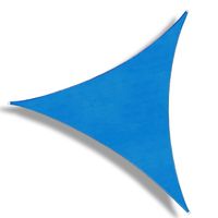 PATIO Paradise 23' x 23' x 23' Blue Sun Shade Sail Triangle Canopy, 180 GSM Permeable Canopy Pergolas Top Cover, Permeable UV Block Fabric Durable Outdoor, Customized Available