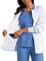 Landau Women's Modern Ipad 28&Frac78; Lab Coat XXXXX-Large White