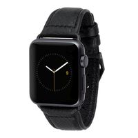 Case-Mate - Apple Watch Band - 38mm 40mm Pebbled Leather Apple Watch Band - Apple Watch Series 1, 2, 3, 4, 5 - Black