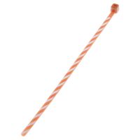 Panduit PLT1M-L1-10 Pan-Ty Striped Cable Tie, Nylon 6.6, Miniature Cross Section, Straight Tip, Brown/White Stripe, 18lbs Min Tensile Strength, 0.82" Max Bundle Diameter, 0.036" Thickness, 0.100" Width, 4.0" Length (Pack of 50)