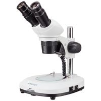 AmScope 20X & 40X Compact Stereo Microscope with Dual Illumination