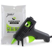 Hot Glue Gun, Surebonder Mini Size 10W High Temperature Glue Gun Kit with 25 Glue Sticks