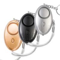 Personal Alarm,3 Pack Safety Alarm Keychain with LED Flashlight,Emergency Self-Defense Security Alarm Police Approved Rape Attack Mini 140DB Panic Loud Siren for Women Kids Girls Elderly (Color B)