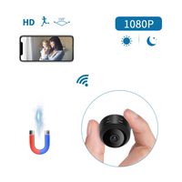 Mini Spy Camera 1080P HD Wireless Portable WiFi Security Monitor Camera Hidden Small Nanny Cam with Night Vision/Motion Detection/iOS/Android APP for Home and Office