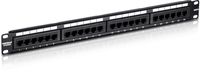 TRENDnet 24-Port Cat6 Unshielded Wallmount or Rackmount Patch Panel, Compatible with Cat 3/4/5/5e/6 Cabling, TC-P24C6