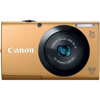Canon PowerShot A3400 IS 16.0 MP Digital Camera with 5x Optical Image Stabilized Zoom 28mm Wide-Angle Lens with 720p HD Video Recording and 3.0-Inch Touch Panel LCD (Gold)
