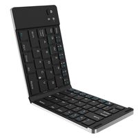 AENMIL Creative Foldable Bluetooth Keyboard Fits IOS Android Windows, Portable Wireless Keyboard for Tablet PC Smartphone Laptop - Gold