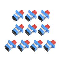 uxcell SC to FC Fiber Coupler Flange Type Fiber Optical Adapter Connector Singlemode/Multimode Simplex 10Pcs MFH