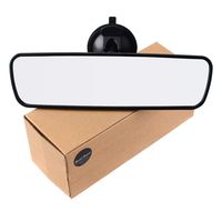 Rear View Mirror, Universal Car Truck Mirror Interior RearView Mirror Suction Cup (Width 24.5cm/9.6in)