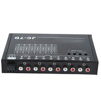 Acouto Car Audio Equalizer, Car 7 Bands Audio Bass Restoration Digital Equalizer Audio Control JC-7D