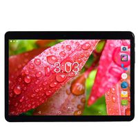 YELLYOUTH Android Tablet 10 inch with Sim Card Slots 2.5D Curved Glass Touch Screen 4GB RAM 64GB ROM Octa Core 3G Unlocked GSM Phone Tablet PC Compatible with WiFi Bluetooth GPS (Black)