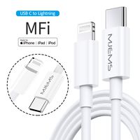 USB C to Lightning Cable [Apple MFi Certified],4ft PD Fast Charger Charging Syncing Cord for iPhone X/XS/XR/XS Max/8/8 Plus/iPad Pro 2017,Supports Power Delivery Use with Type C Chargers (White)