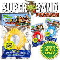 Superband Premium: Insect Repellent Bracelet (Assorted Colors) - Blue Packaging (400)