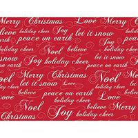 Christmas Script 30" x 150' Gift Wrap Roll