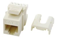 Legrand-On-Q WP3476LA Cat6 RJ45 Quick Connect Keystone Insert with 110 Punch-Down, Light Almond