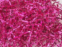 Pack Of 1, Metallic Fuchsia Crinkle Cut Paper Shred (Spring Fill / Zig Fill) 1/8" wide 10 lb Made In USA