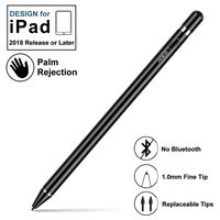 MEKO Upgraded Fine Tip Stylus Pen for 2018&2019 Apple iPad with Palm Rejection, Compatible for iPad Pro 11/12.9 Inch, iPad 6th/7th Gen/Air 3rd Gen/Mini 5th Gen Rechargeable Digital Pencil -Black