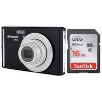 Polaroid iE826 Digital Camera, 18MP 8X Optical Zoom with 2.4" Display and 16GB Bundle
