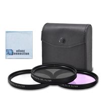 40.5mm High resolution Pro series Multi Coated HD 3 Pc. Digital Filter Set for GZ-EX555 Full HD Everio Camcorder JVC GZ-E505, JVC GZ-EX515 + Microfiber Lens Cloth