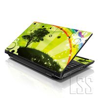 LSS Laptop 17-17.3" Cover with Colorful Rainbow Harmony Pattern for HP Dell Lenovo Apple Asus Acer Compaq - Fits 16.5" 17" 17.3" 18.4" 19" (2 Wrist Pads Free)