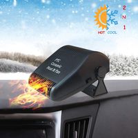 Car Heater - 2 in 1 Portable 12V 150W High Power Fast Heating & Cooling Fan Defrost Defogger, for Automobile Windscreen