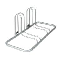 Retrospec Stash Rack 2 Bike Floor Stand Bicycle Storage Organizer, Grey