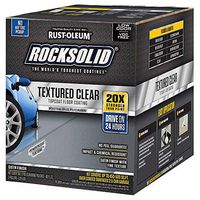 RUST-OLEUM 317382 120 oz Clear Rock-Solid Floors Polycuramine Textured Top Coat,