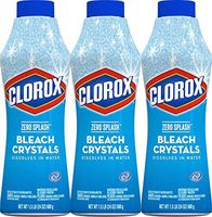 Clorox Zero Splash Bleach Crystals, regular scent, 24 Oz, 3 Pack